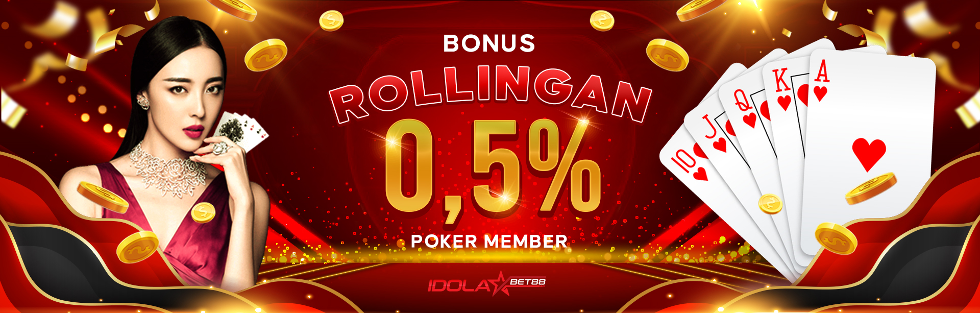 BONUS MINGGUAN POKER	