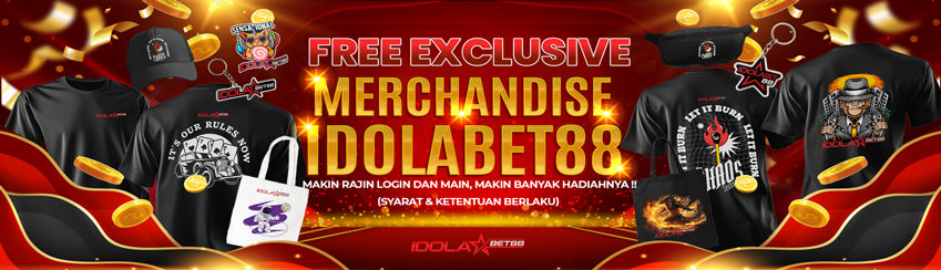 ABSEN SETIAP HARI FREE EXCLUSIVE MERCHANDISE IDOLABET88 !