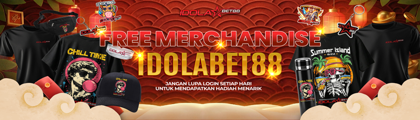 ABSEN SETIAP HARI FREE EXCLUSIVE MERCHANDISE IDOLABET88 !